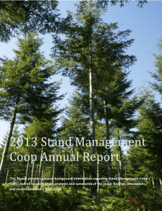 2013 Stand Management Coop Annual Report