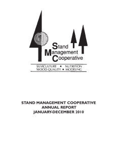 STAND MANAGEMENT COOPERATIVE ANNUAL REPORT JANUARY-DECEMBER 2010