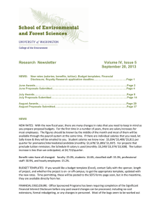 Research  Newsletter  Volume IV, Issue 5 September 20, 2013