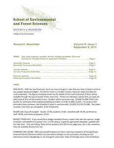 Research  Newsletter  Volume IV, Issue 3 September 6, 2013
