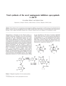 Total synthesis of the novel angiogenesis inhibitors epoxyquinols A and B
