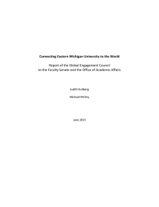 Report of the Global Engagement Council