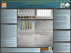 Diurnal variations in the corrosiveness and acidification of porewater and... dynamics of marine bivalves