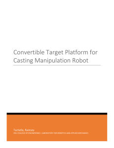 Convertible Target Platform for Casting Manipulation Robot  Tachella, Ramsey
