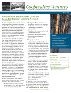 National Park Service North Coast and Cascades Research Learning Network