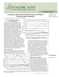Winter 2011 Economic and Environmental Aspects of China’s Wood Products Industry
