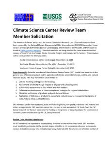 Climate Science Center Review Team Member Solicitation