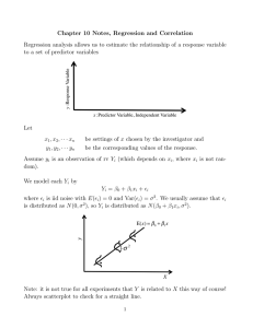 10 Notes, Regression and Correlation Chapter