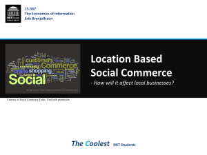 Location Based Social Commerce The oolest