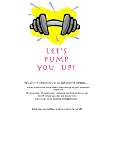 Let’s pump you  up!