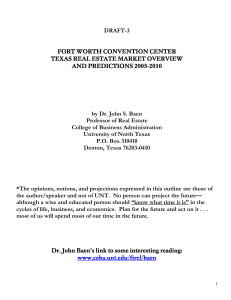 DRAFT-3 by Dr. John S. Baen Professor of Real Estate