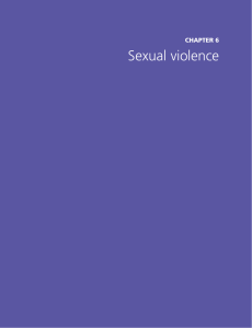 Sexual violence CHAPTER 6