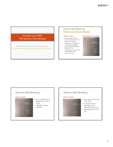 9/28/2011 Amazon Is on FIRE! THE Amazon SILK Browser Dynamic Split Browsing
