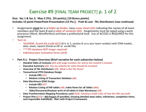 Exercise #9  p. 1 of 2 [FINAL TEAM PROJECT]