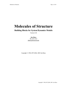 Molecules of Structure Building Blocks for System Dynamics Models Version 2.02