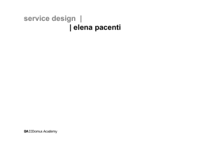service design  | | elena pacenti