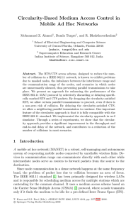 Circularity-Based Medium Access Control in Mobile Ad Hoc Networks Mohammad Z. Ahmad