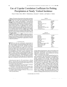 Use Copolar Correlation Coefficient for Probing Precipitation at Nearly  Vertical Incidence of