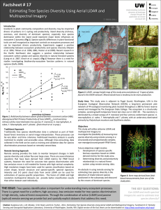 Factsheet # 17 Estimating Tree Species Diversity Using Aerial LiDAR and