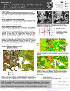 Factsheet # 13 Deriving Site Growth Indices From Multi-Temporal Small-Footprint Aerial LiDAR