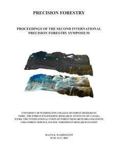 PRECISION FORESTRY PROCEEDINGS OF THE SECOND INTERNATIONAL PRECISION FORESTRY SYMPOSIUM