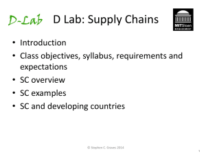 D Lab: Supply Chains