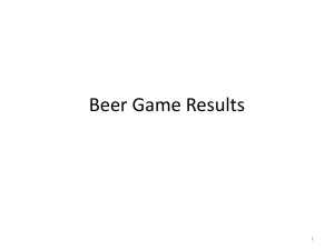 Beer Game Results 1