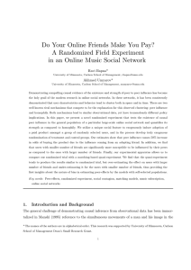 Do Your Online Friends Make You Pay? A Randomized Field Experiment