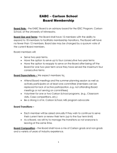 EABC – Carlson School Board Membership