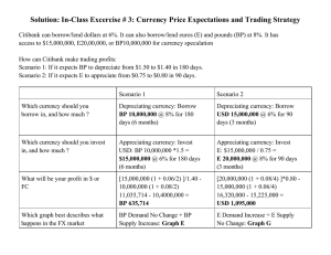 Solution: In-Class Excercise # 3: Currency Price Expectations and Trading...