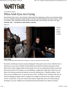 When Irish Eyes Are Crying | Business | Vanity Fair