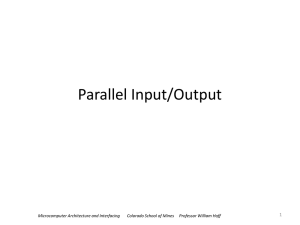 Parallel Input/Output 1
