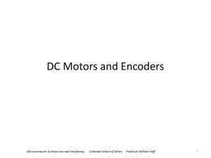 DC Motors and Encoders 1