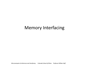 Memory Interfacing