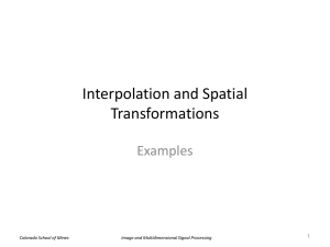 Interpolation and Spatial Transformations Examples 1