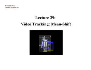 Lecture 29: Video Tracking: Mean-Shift Robert Collins CSE486, Penn State
