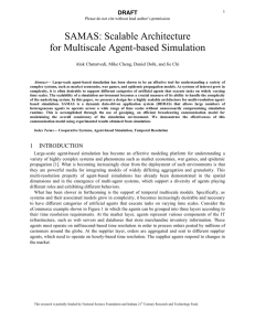 SAMAS: Scalable Architecture for Multiscale Agent-based Simulation DRAFT