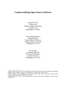 Commercializing Open Source Software