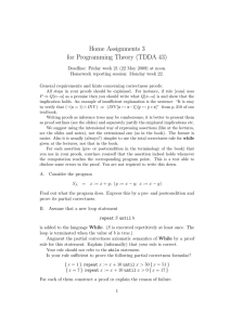 Home Assignments 3 for Programming Theory (TDDA 43)