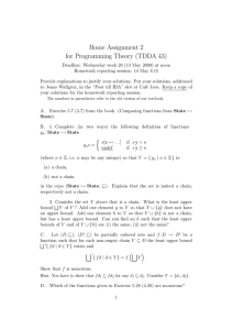 Home Assignment 2 for Programming Theory (TDDA 43)