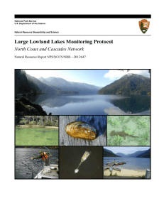 Large Lowland Lakes Monitoring Protocol North Coast and Cascades Network