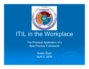 ITIL in the Workplace