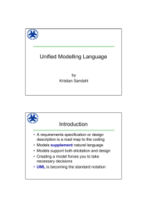 Unified Modelling Language Introduction