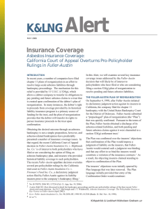 Alert K&amp;LNG Insurance Coverage