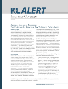Insurance Coverage Asbestos Insurance Coverage: The Policyholder Secures a Key Victory in Fuller-Austin