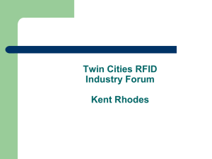 Twin Cities RFID Industry Forum Kent Rhodes