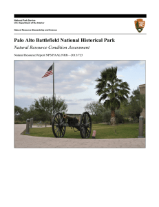 Palo Alto Battlefield National Historical Park Natural Resource Condition Assessment