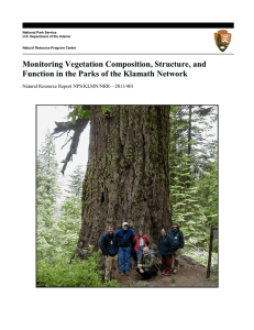 Monitoring Vegetation Composition, Structure, and  Natural Resource Report NPS/KLMN/NRR—2011/401