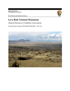 Lava Beds National Monument Natural Resource Condition Assessment  Natural Resource Report NPS/NRSS/WRD/NRR—2013/726