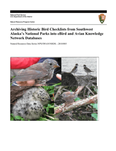 Archiving Historic Bird Checklists from Southwest
